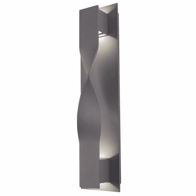 Modern Forms WS-W5620-GH Twist Modern Graphite LED Outdoor Sconce ...