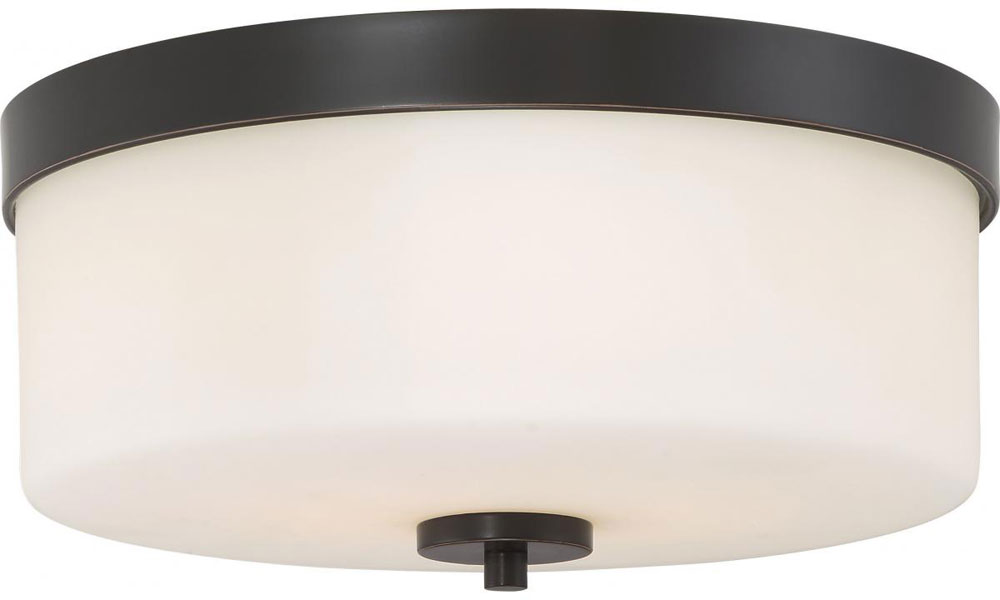 Nuvo 60/6331 Denver Modern Mahogany Bronze Flush Mount Ceiling Light