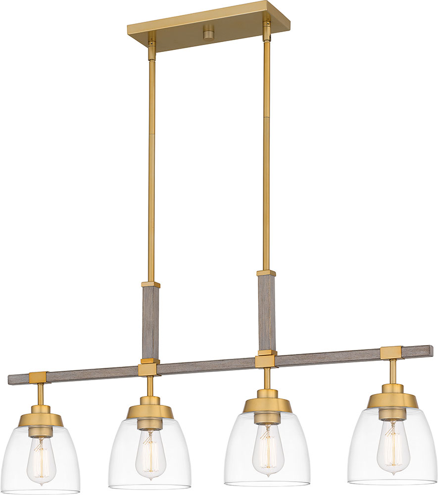 Quoizel BKT436LG Burkett Contemporary Light Gold Island Lighting QUO
