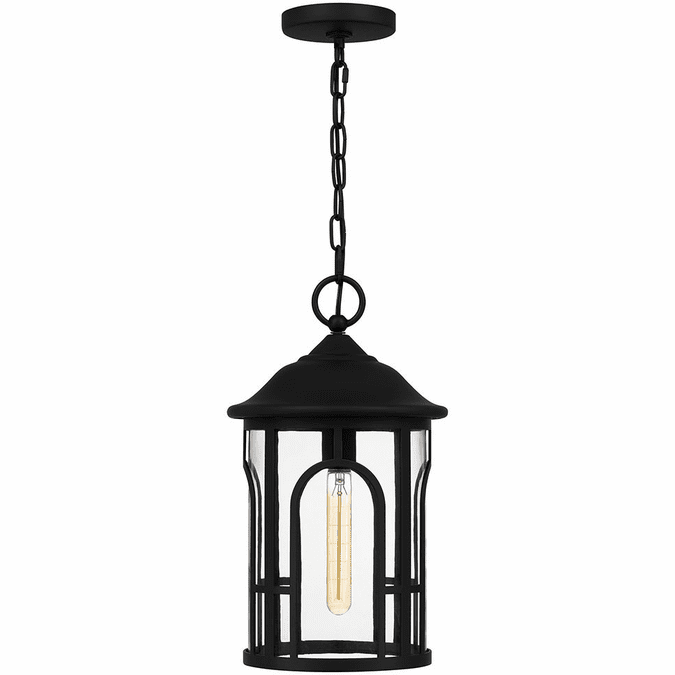 Quoizel BRM1509MBK Brampton Contemporary Matte Black Mini Pendant