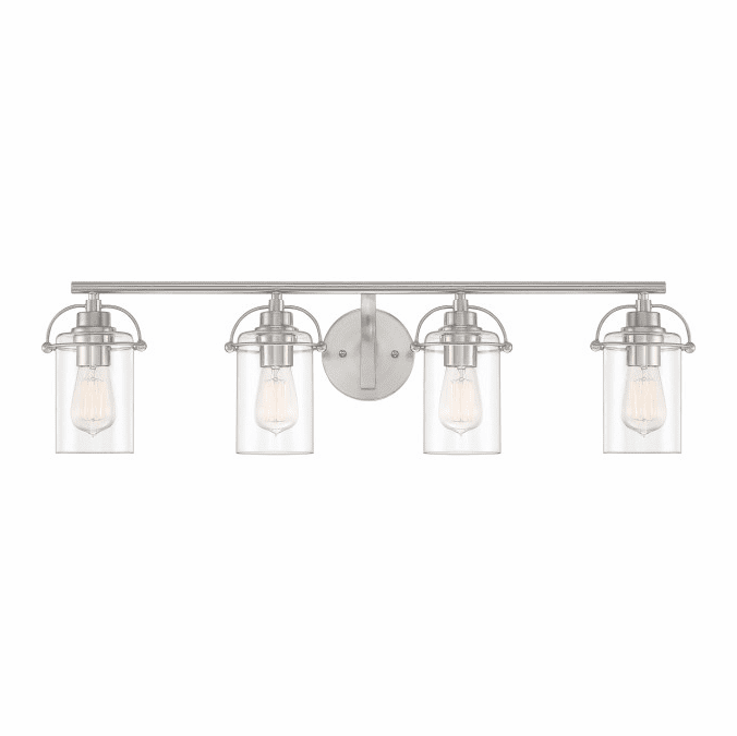 Quoizel EMR8604BN Emerson Contemporary Brushed Nickel 4Light Bath Lighting Fixture QUOEMR8604BN