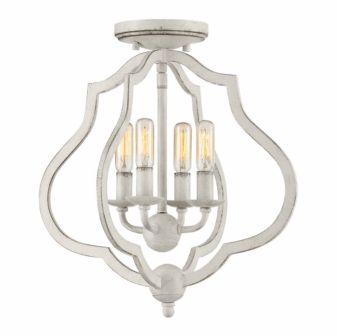 Quoizel OKF1715AWH O'Keefe Antique White Ceiling Light Fixture QUOOKF1715AWH