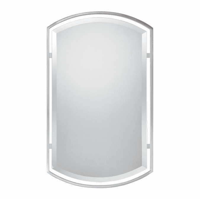 Quoizel QR1419BN 35 Inch Tall Arched Wall Mirror Brushed Nickel QUO