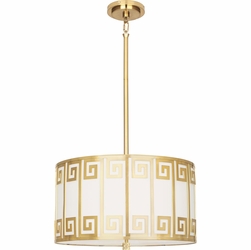 Robert Abbey 157 Jonathan Adler Mykonos Brass Drum Pendant Light