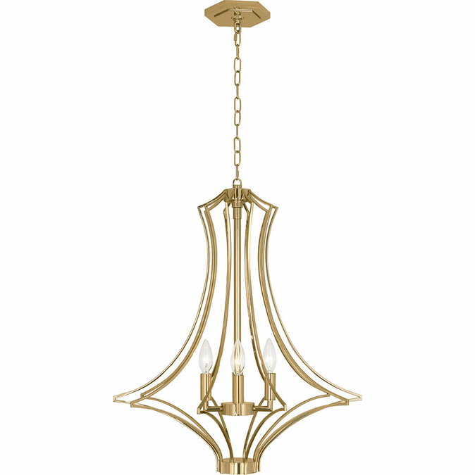 Robert Abbey 467 Grace Modern Brass Pendant Lamp RAB467
