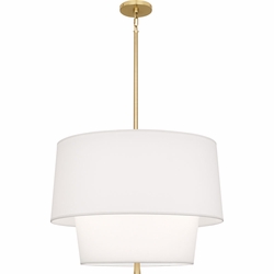 Robert Abbey AW137 Decker Brass Drum Pendant Lighting Fixture