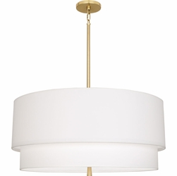 Robert Abbey AW139 Decker Brass Drum Hanging Pendant Light