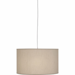 Robert Abbey B168 Elena Painted White Drum Pendant Light