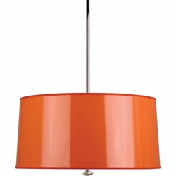 Robert Abbey O808 Penelope Contemporary Polished Nickel Drum Pendant Light