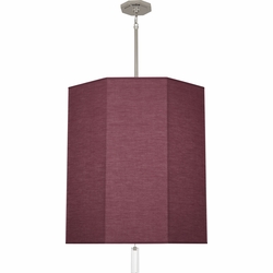 Robert Abbey VW203 Kate Contemporary Polished Nickel Drum Pendant Lighting Fixture