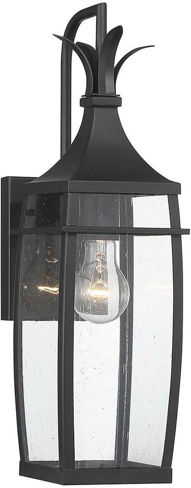 Savoy House 5-768-BK Montpelier Matte Black Outdoor Wall Light Fixture ...