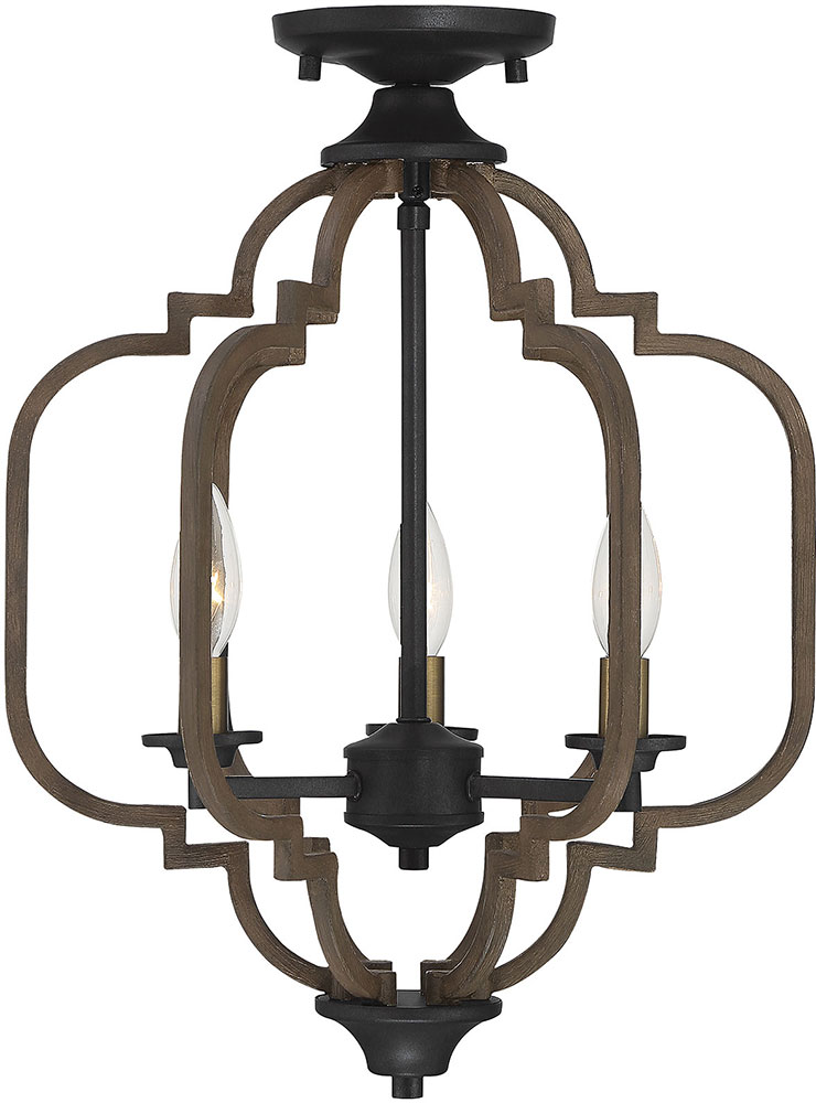 Savoy House 60303396 Westwood Contemporary Barrelwood w Brass