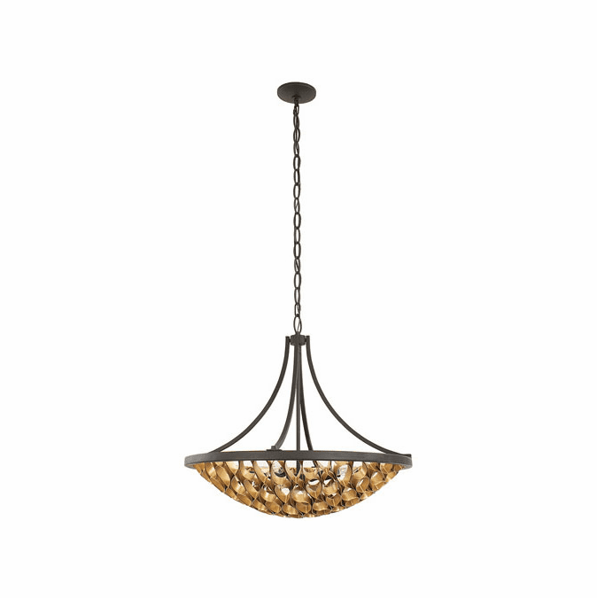 Savoy House 79350646 Ventura Modern Matte Black and Gold Hanging