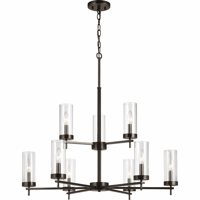 Visual Comfort Studio 3190309-778 Zire Modern Brushed Oil Rubbed Bronze Chandelier Light