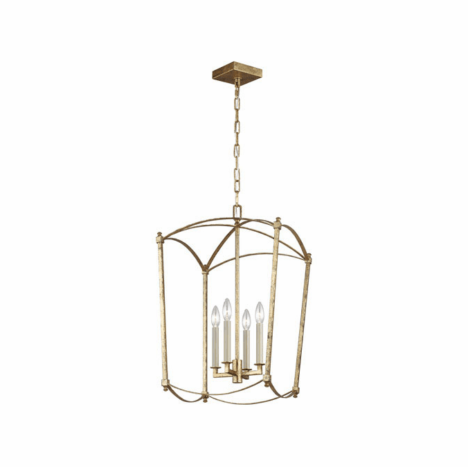 Visual Comfort Studio F3322/4ADB Thayer Modern Antique Gild 16" Foyer ...