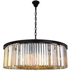 Urban Classic 1238G43MB-GT-RC Sydney Matte Black 43.5" Drum Lighting Pendant