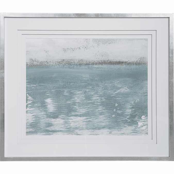 Uttermost 41624 Sailing On Contemporary Silver Leaf Wall Art UTT41624