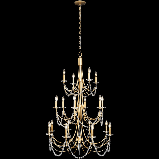 Varaluz 350C18FG Brentwood Modern French Gold Lighting Chandelier VAR