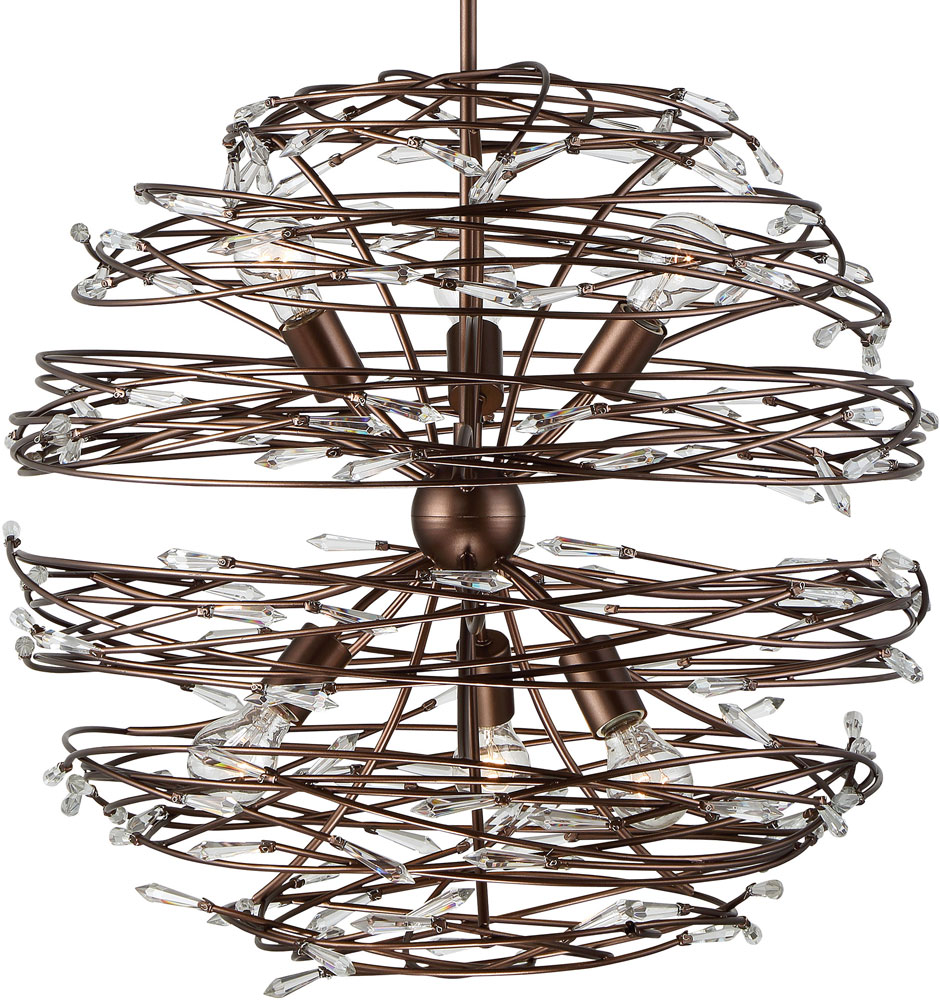 Varaluz 611560 Offshoot Modern Cronze Drop Lighting Fixture VAR611560