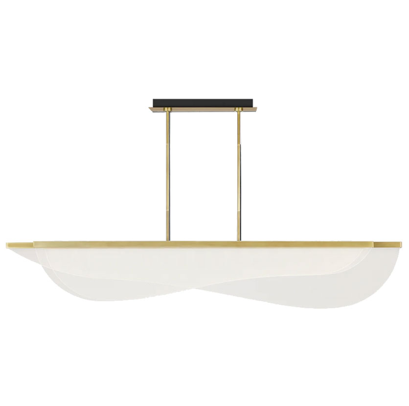 Visual Comfort Modern 700LSNYR72BRLED930 Nyra Contemporary Plated
