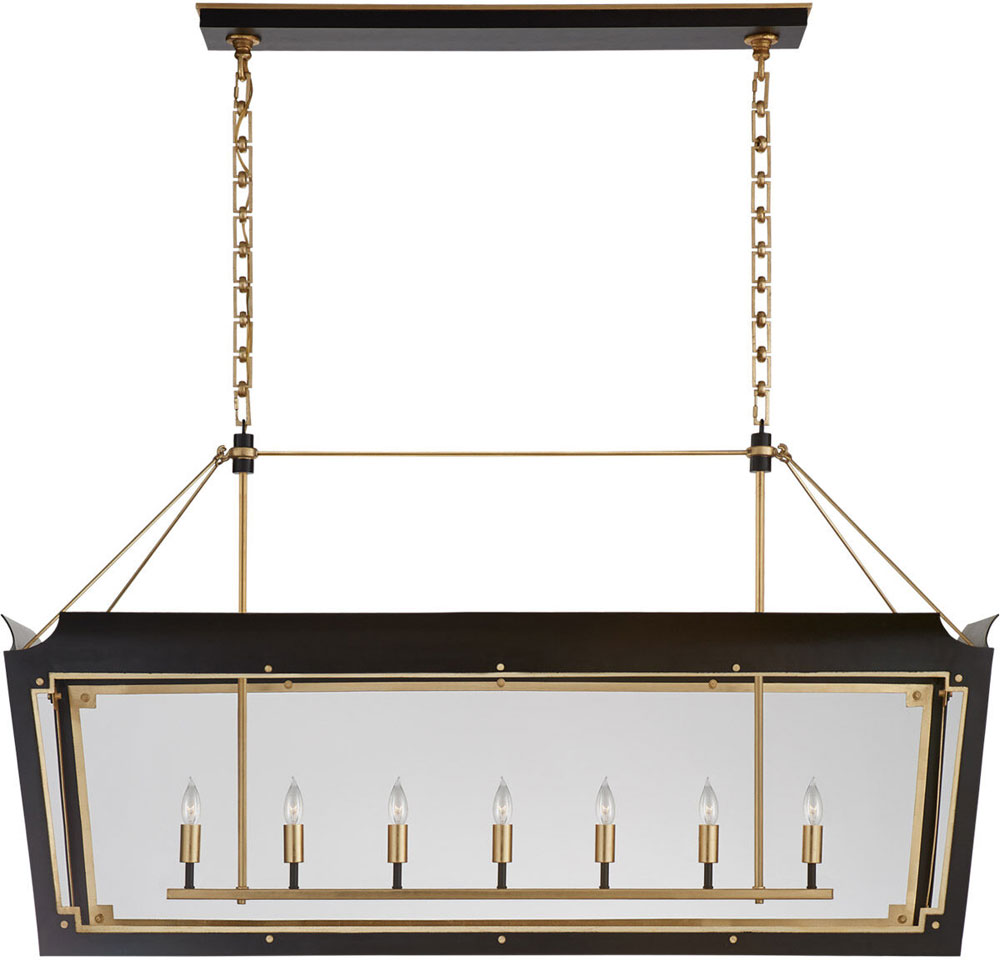 Visual Comfort Signature JN 5025MBK/GCG Caddo Matte Black with Gild 56