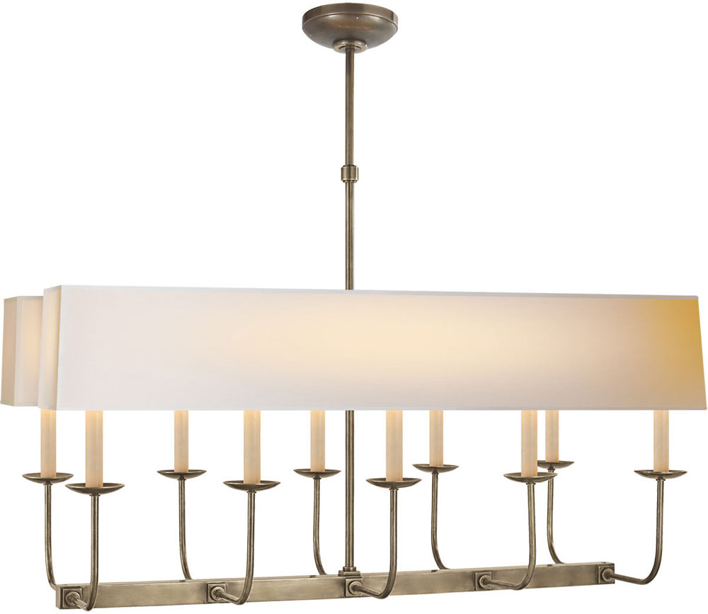 Visual Comfort Signature SL 5863ANNP2 Linear Branched Antique Nickel