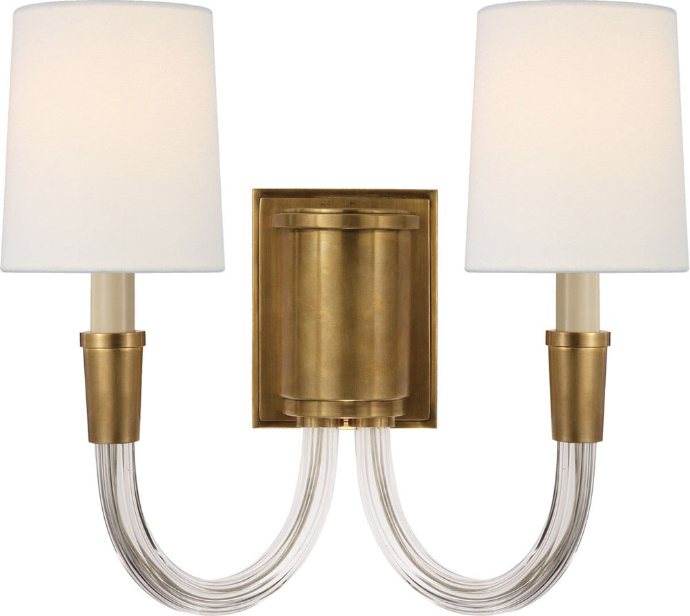 Visual Comfort Signature TOB 2033HAB-L Vivian Hand-Rubbed Antique Brass ...