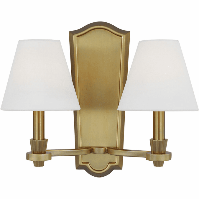 Visual Comfort Studio AW1112BBS Paisley Burnished Brass 2Light
