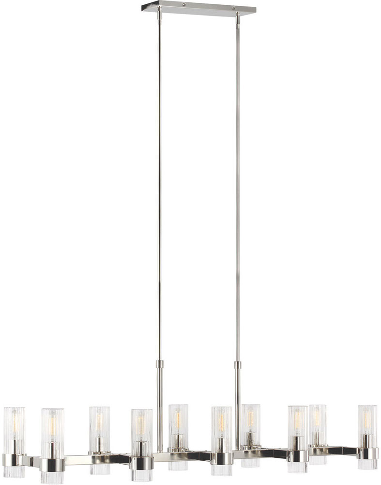 Visual Comfort Studio CC13810PN Geneva Modern Polished Nickel Island