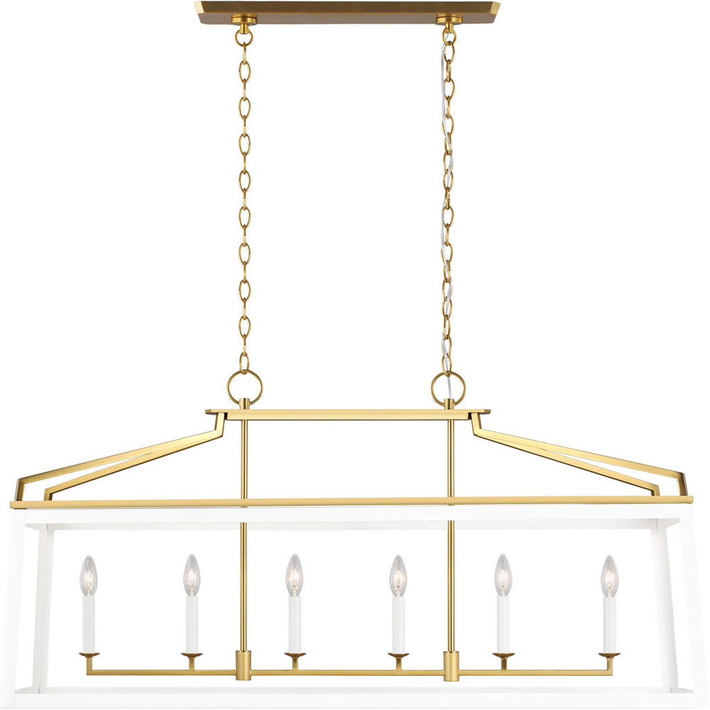 Visual Comfort Studio CC1586MWTBBS Carlow Matte White Kitchen Island