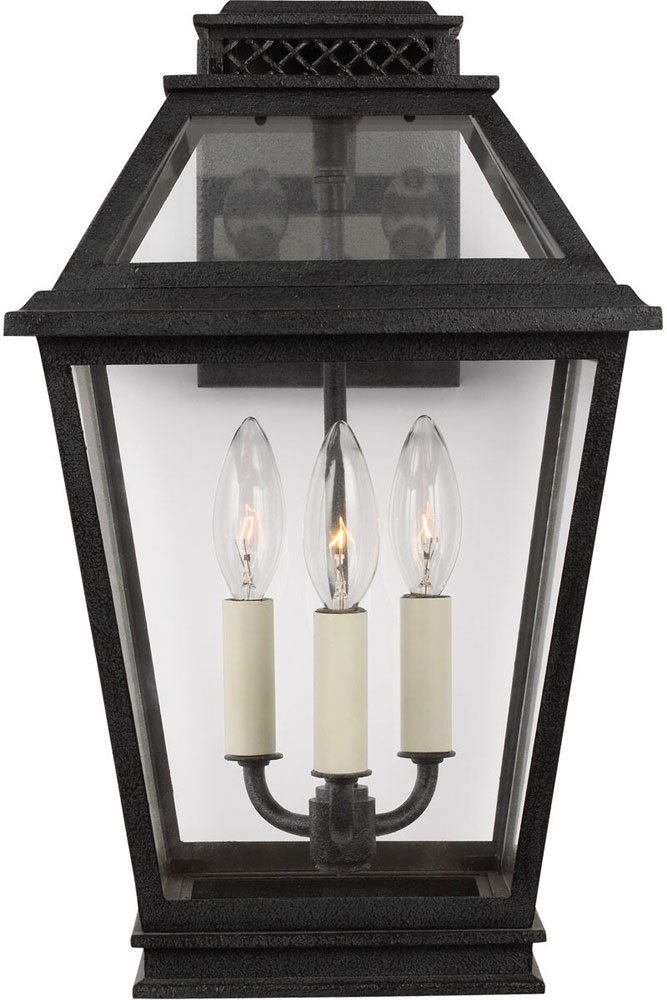 Visual Comfort Studio CO1023DWZ Falmouth Traditional Dark Weathered Zinc 10" Outdoor Wall ...