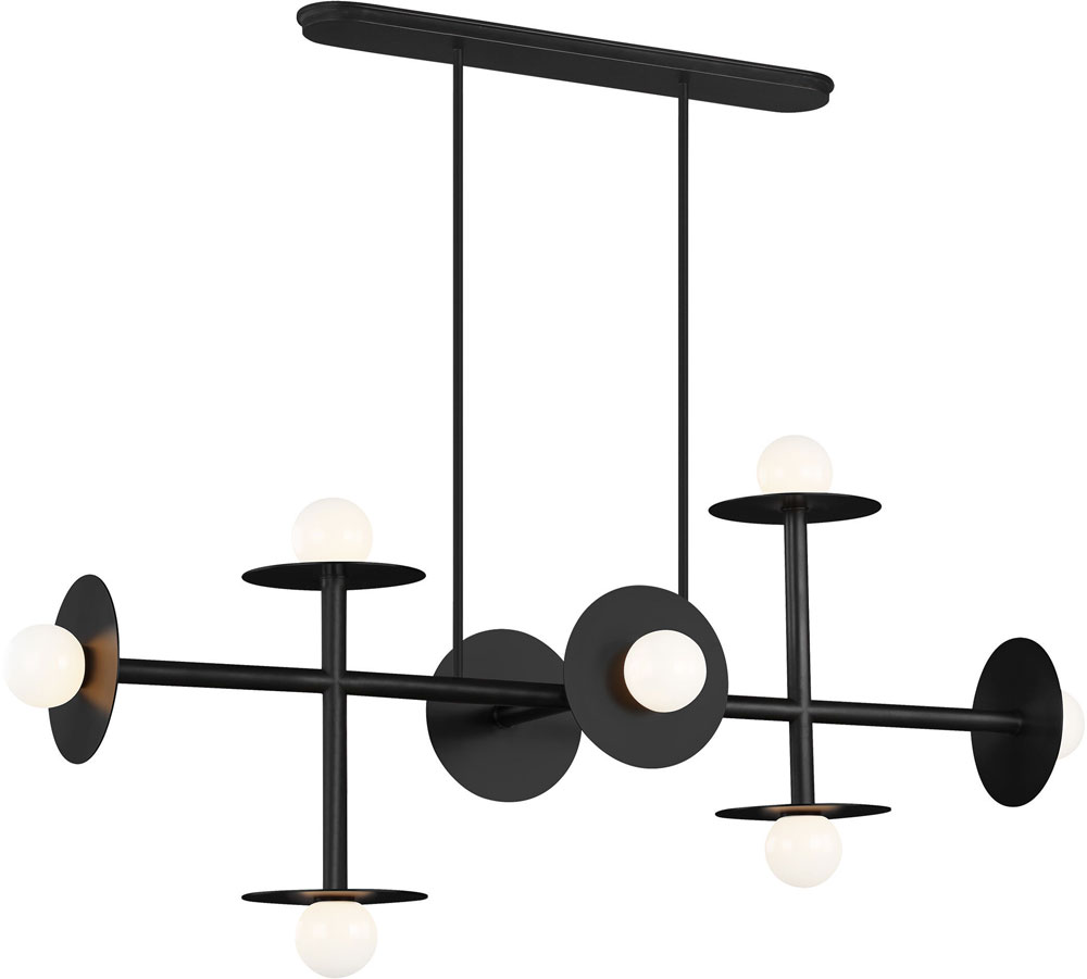 Visual Comfort Studio KC1008MBK Nodes Modern Midnight Black Island