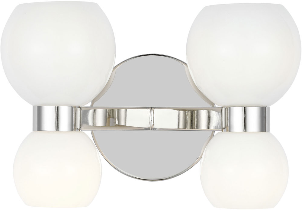 Visual Comfort Studio KSW1034PNMG Londyn Contemporary Polished Nickel ...