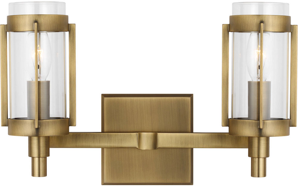 Visual Comfort Studio LV1012TWB Flynn Contemporary Time Worn Brass 2