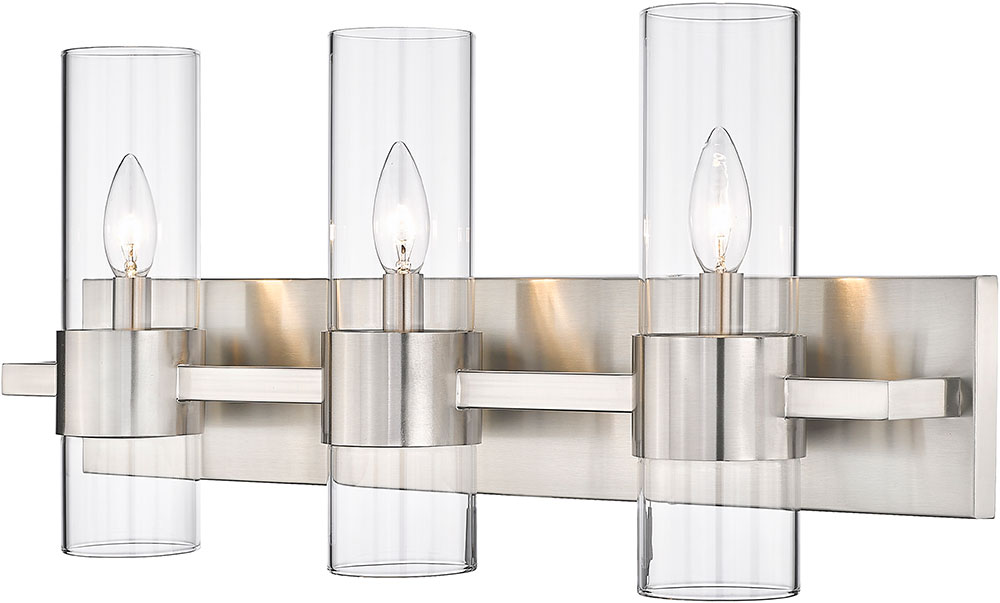 ZLite 3433VBN Lawson Modern Brushed Nickel 3Light Bath Lighting