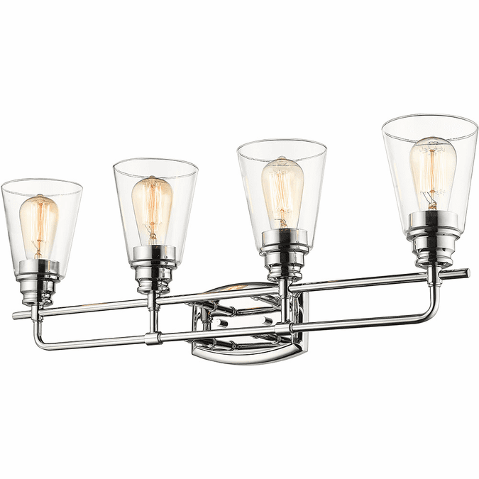 Z-Lite 428-4V-CH Annora Contemporary Chrome 4-Light Vanity Light