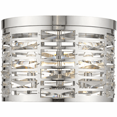 Z-Lite 469F3-CH Cronise Modern Chrome 13" Flush Mount Light Fixture