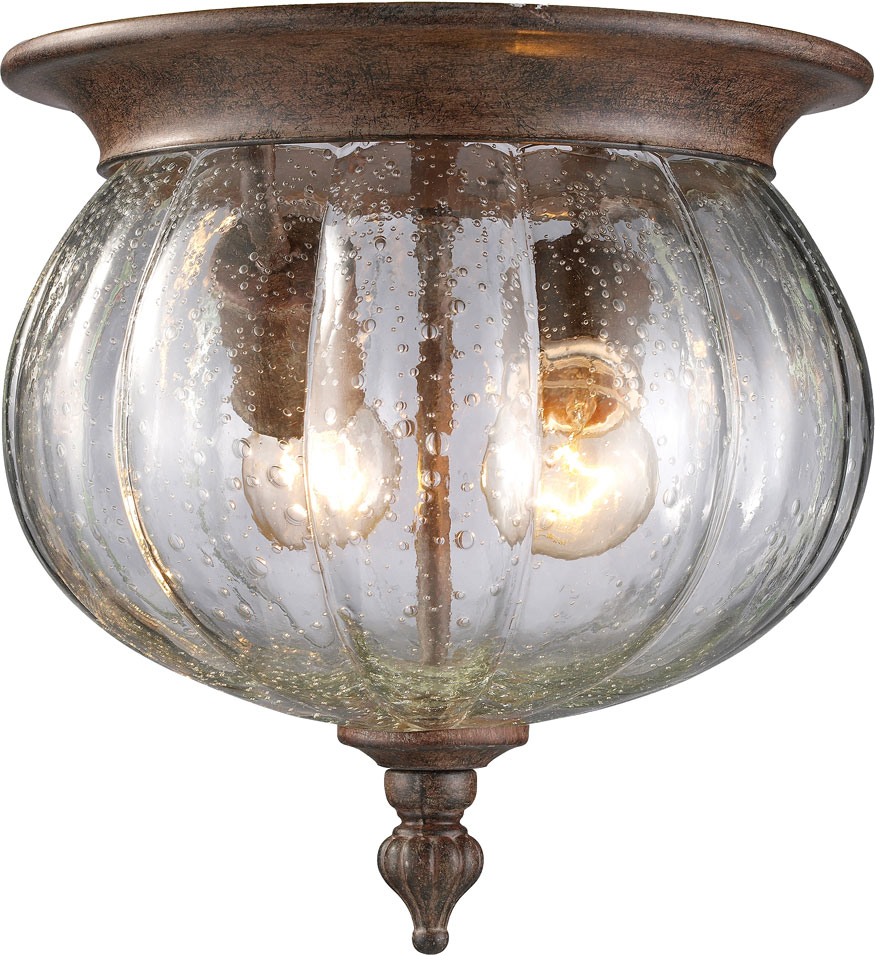 ZLite 516FWB Belmont Traditional Weathered Bronze 10" Wide Exterior