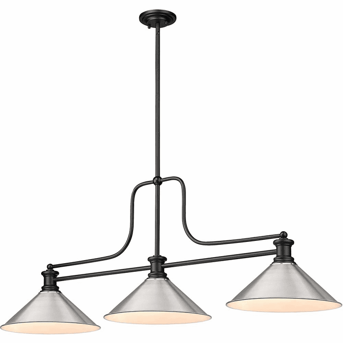 ZLite 7253MBBN15 Melange Matte Black Island Light Fixture ZLT725