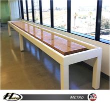 Metro - DEMO with White Finish and 2-Piece Playing Surface | 20' Length Metro - DEMO with White Finish and 2-Piece Playing Surface | 20' Length