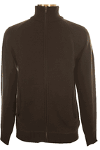 10 Ply Men's Cardigan Cashmere Sweater, zip closure, two pockets (Chocolate) 10 Ply Men's Cardigan Cashmere Sweater, zip closure, two pockets (Chocolate)