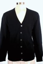 4 Ply Men's Cardigan Cashmere Sweater Button Closure (Black) 4 Ply Men's Cardigan Cashmere Sweater Button Closure (Black)