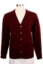 4 Ply Men's Cardigan Cashmere Sweater Button Closure (Burgundy) 4 Ply Men's Cardigan Cashmere Sweater Button Closure (Burgundy)