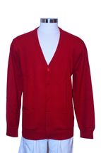 4 Ply Men's Cardigan Cashmere Sweater Button Closure (Dark Red) 4 Ply Men's Cardigan Cashmere Sweater Button Closure (Dark Red)