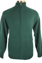 <font color=red>4 Ply</font> Men's Cardigan Cashmere Sweater (Green) <font color=red>4 Ply</font> Men's Cardigan Cashmere Sweater (Green)