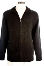 4 Ply Men's Cardigan Cashmere Sweater Zip Closure Solid Color (Charcoal Grey) 4 Ply Men's Cardigan Cashmere Sweater Zip Closure Solid Color (Charcoal Grey)