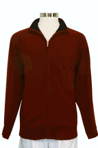 4-ply Men's Cardigan Cashmere Sweater Zip Closure, Two Tone Collar, Two Zip Pockets (Burgundy) 4-ply Men's Cardigan Cashmere Sweater Zip Closure, Two Tone Collar, Two Zip Pockets (Burgundy)