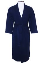 4 Ply Men's Cashmere Classic Robe with Full Length (Navy, Thick and Warm) 4 Ply Men's Cashmere Classic Robe with Full Length (Navy, Thick and Warm)