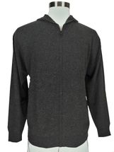 4-ply Men's Cashmere Jacket with hood, Zip Closure, 2-pocket (Charcoal Grey) 4-ply Men's Cashmere Jacket with hood, Zip Closure, 2-pocket (Charcoal Grey)