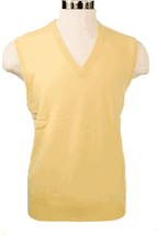 4-ply Men's Cashmere Pullover Vest (Yellow) 4-ply Men's Cashmere Pullover Vest (Yellow)